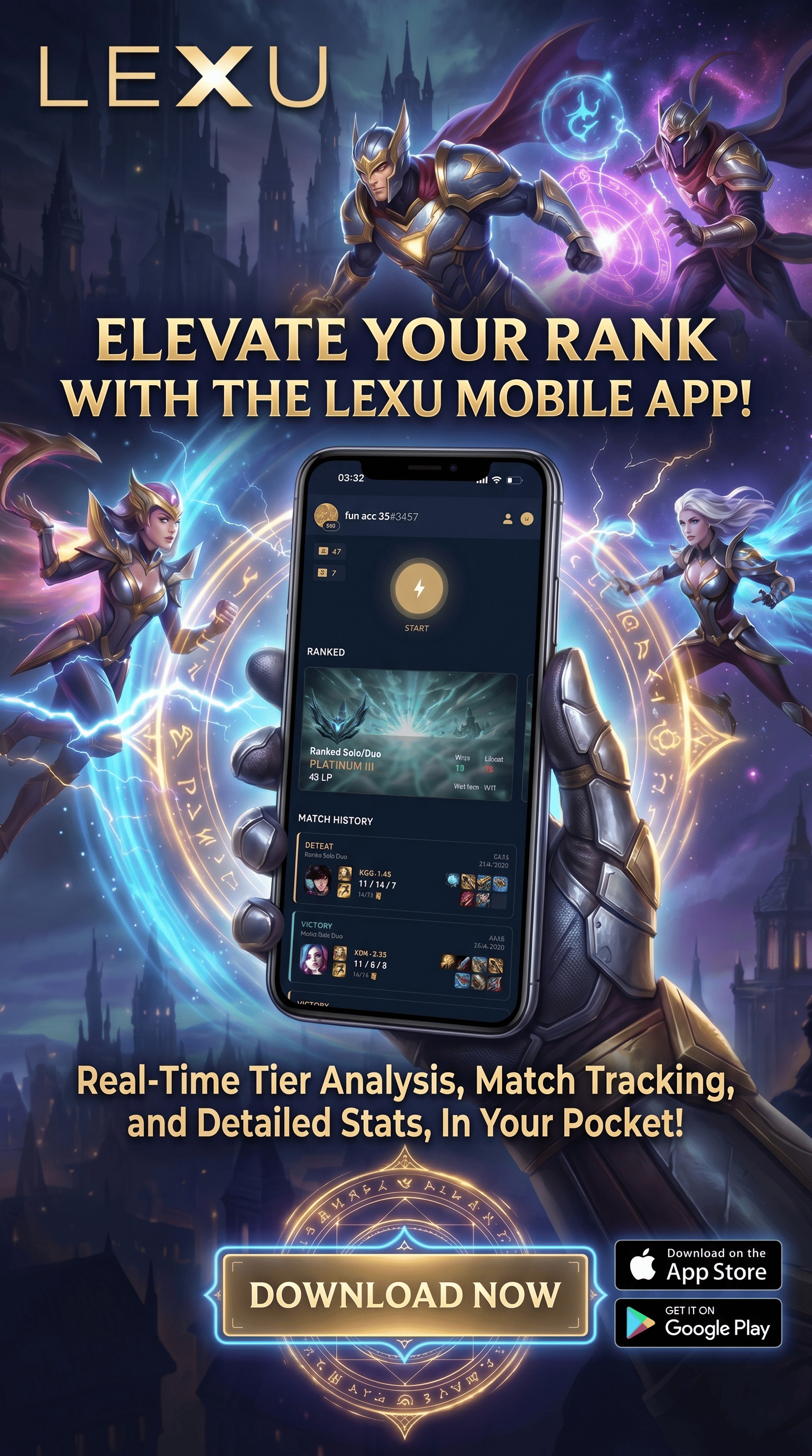 Lexu mobile app advertisement